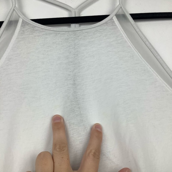 Lululemon High Neck T-Strap Tank Top in White - Picture 2 of 6